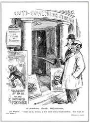 The Liberal Prime Minister, Lloyd George, invites his Conservative Chancellor, Bonar Law, to visit the 